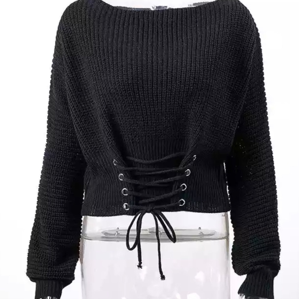 Pullover Knitted Sweater Long Sleeve